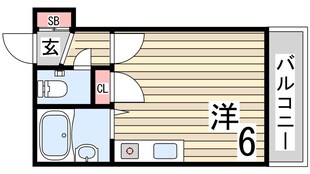 兵庫駅 徒歩6分 5階の物件間取画像